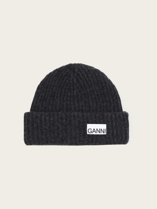 A4429 Structured Rib Beanie - Phantom