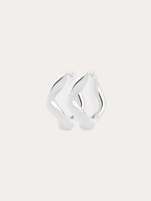 Anil 8mm Huggie - Silver
