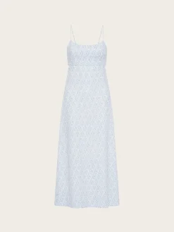 Antibes Midi Dress - Leilana All Over Print/Mid Blue