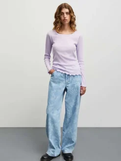 Art Denim Christel jeans - Light Denim/Ink Flower AOP