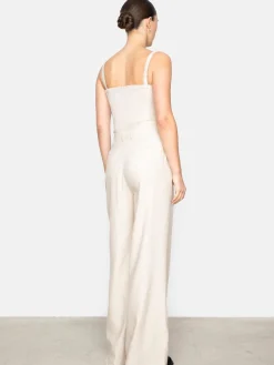 Ava Trousers - Light Sand Melange