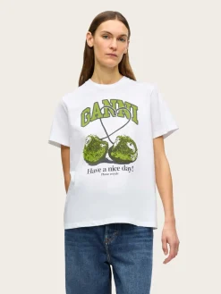 Basic Jersey CHERRY Relaxed T-Shirt - Bright White