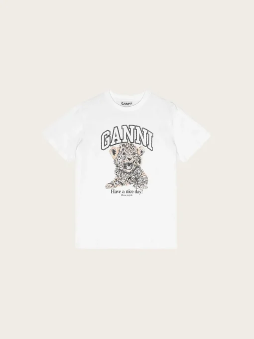Basic Jersey Leopard Relaxed T-shirt - Leopard