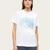 Basic Jersey Tattoo Lace Relaxed T-shirt - Bright White