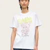 Basic Jersey TEDDY Relaxed T-Shirt - Bright White