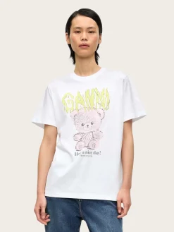 Basic Jersey TEDDY Relaxed T-Shirt - Bright White