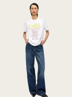 Basic Jersey TEDDY Relaxed T-Shirt - Bright White