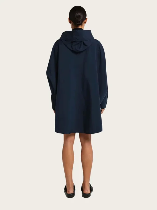 Bergen Poncho - Dark Navy