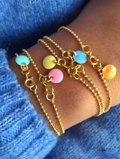 Bracelet Ball Chain Old Rose