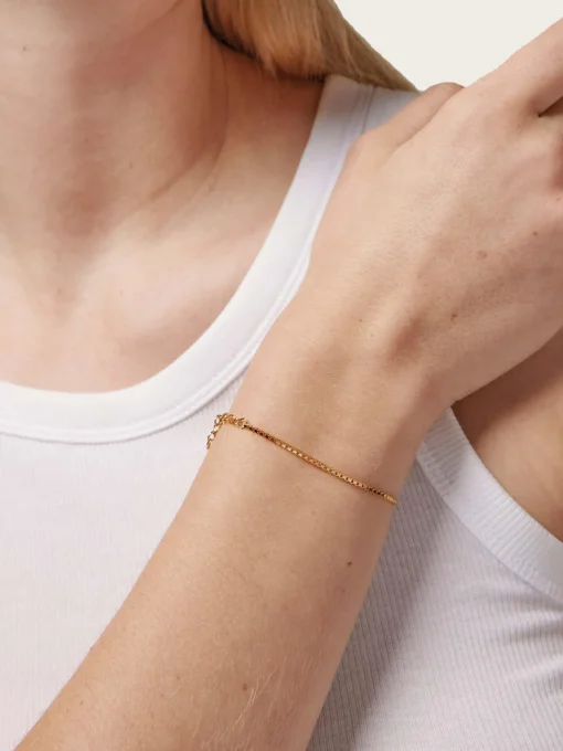 Bracelet Box Chain 1,45mm - Gold