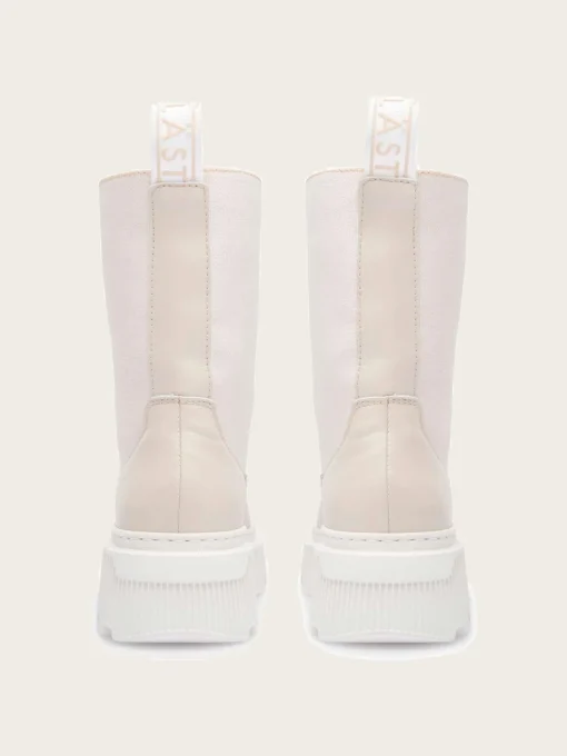 Caroline Leather/Textile - Creme, Warm Lining
