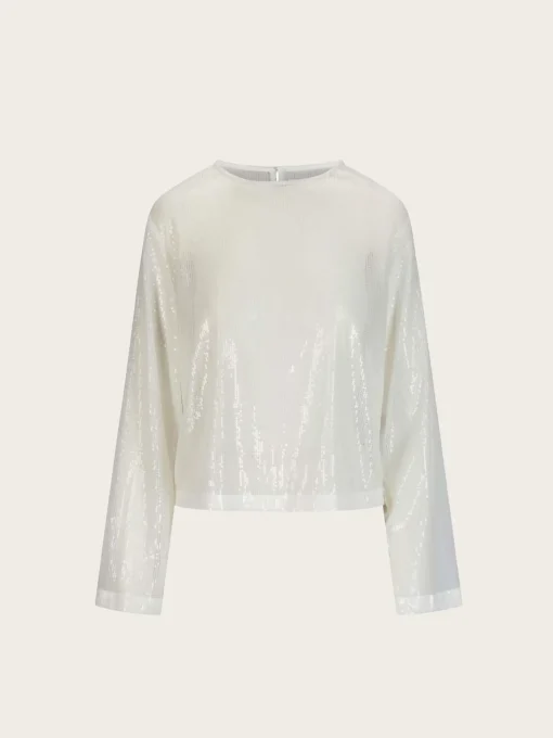 Core Longsleeve Sequin - White