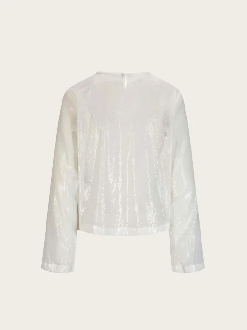 Core Longsleeve Sequin - White