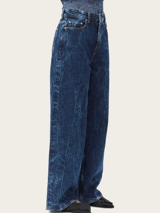 Crinkled Future Denim Marri - Mid Blue Stone