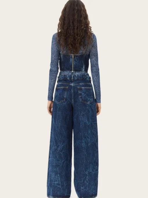 Crinkled Future Denim Marri - Mid Blue Stone