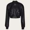 Cropped Braided Jacket - Black