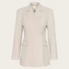 Dagny Blazer - White Onyx Mel