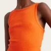 Drew Cropped Top - Cherry Tomato