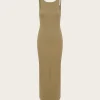 Drew sl Reversible Long Dress - Stone Gray