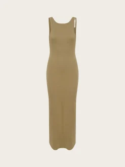 Drew sl Reversible Long Dress - Stone Gray