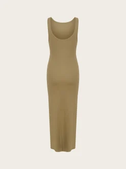 Drew sl Reversible Long Dress - Stone Gray