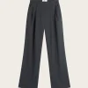 Duke Rayon Blend Pants - Dk Grey Melange