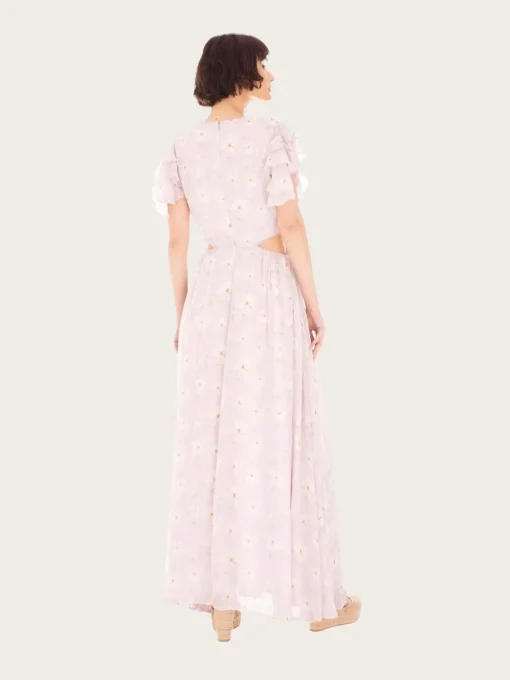 Elise Dress - Lavender Peony Print