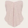 Emalee Strapless Top - Oliander Floral/White blush