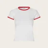 Enmolly ss Raglan Tee Solid - White Salsa