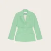 F7593 Cotton Suiting Blazer - Peapod