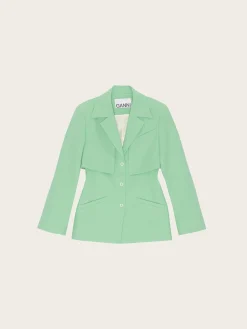F7593 Cotton Suiting Blazer - Peapod