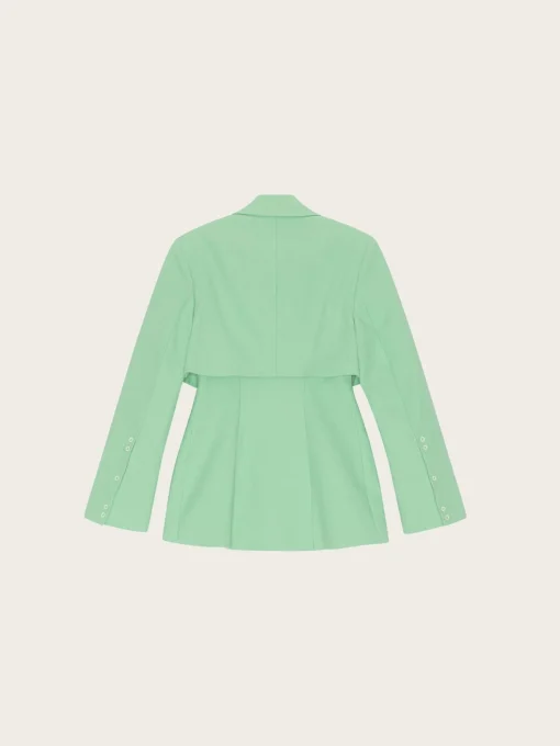 F7593 Cotton Suiting Blazer - Peapod