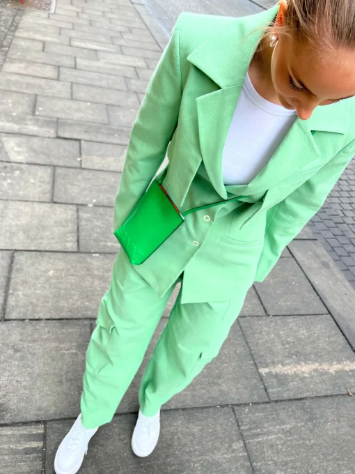F7593 Cotton Suiting Blazer - Peapod