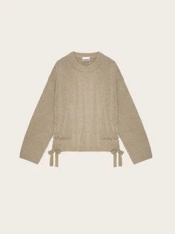 Future Wool Mix Oversized O-neck - Dusty Olive