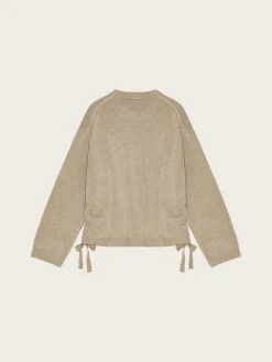 Future Wool Mix Oversized O-neck - Dusty Olive