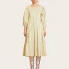 Gladlaks Dress - Yellow Stripes