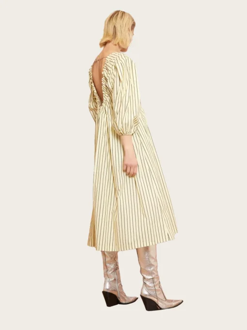 Gladlaks Dress - Yellow Stripes