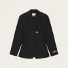 Heavy Cotton Tailoring Blazer - Black