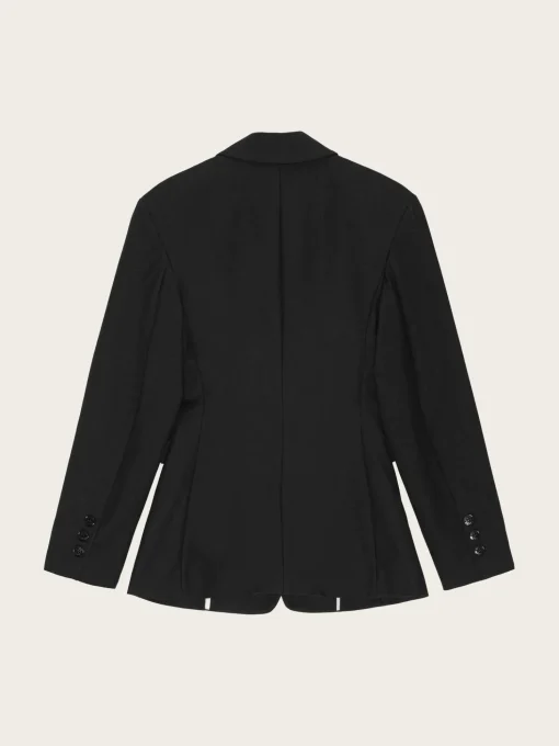 Heavy Cotton Tailoring Blazer - Black