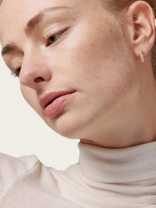Hoops Sparkling Square 15mm - Gold