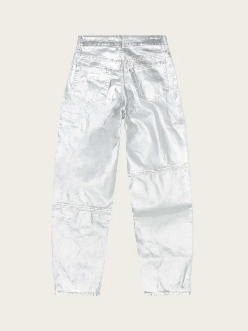 J1411 Foil Denim Stary - Bright White