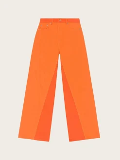 J1158 Overdyed Cutline Jozey - Orangeade