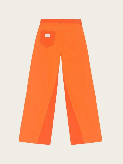 J1158 Overdyed Cutline Jozey - Orangeade