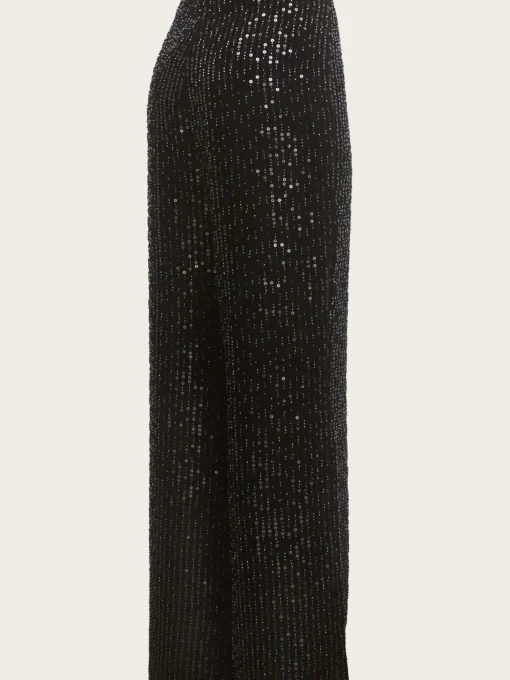 Jagger Sequin Trousers - Black