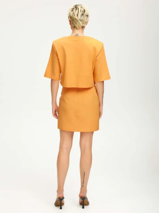 Jory Cropped Tee - Kumquat