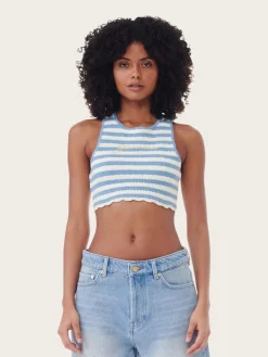 K2262 Crochet Racerback Top - Glacier Lake