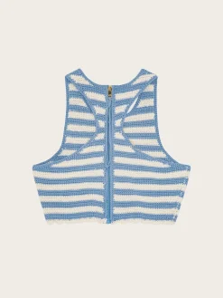K2262 Crochet Racerback Top - Glacier Lake