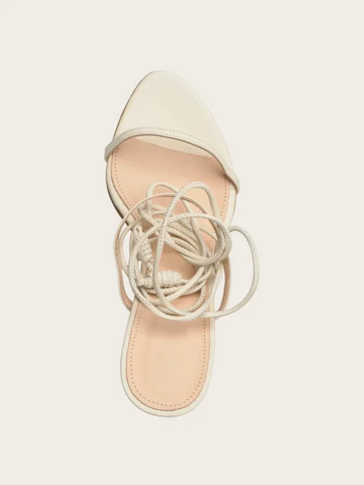 Kendra Leather Sandals - Cream