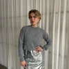 Knitted Crewneck Sweater - Vintage Grey