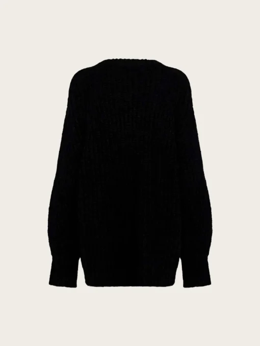 Knitted Logo Sweater - Black